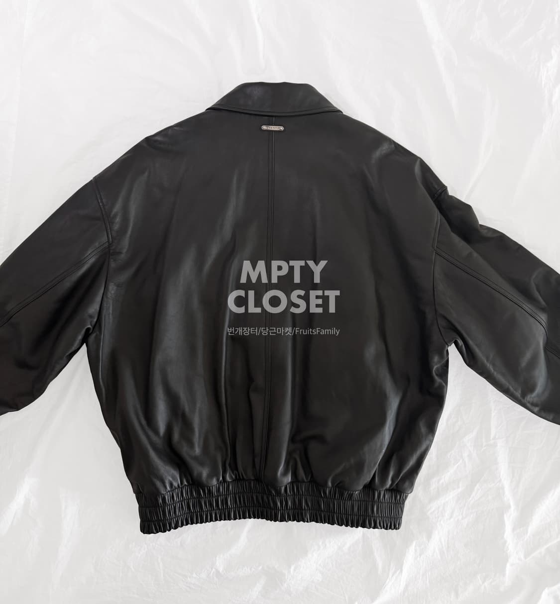 [100] IRO MEN 이로맨 패디드 램스킨 레더 블루종 자켓 점퍼 상품이미지2