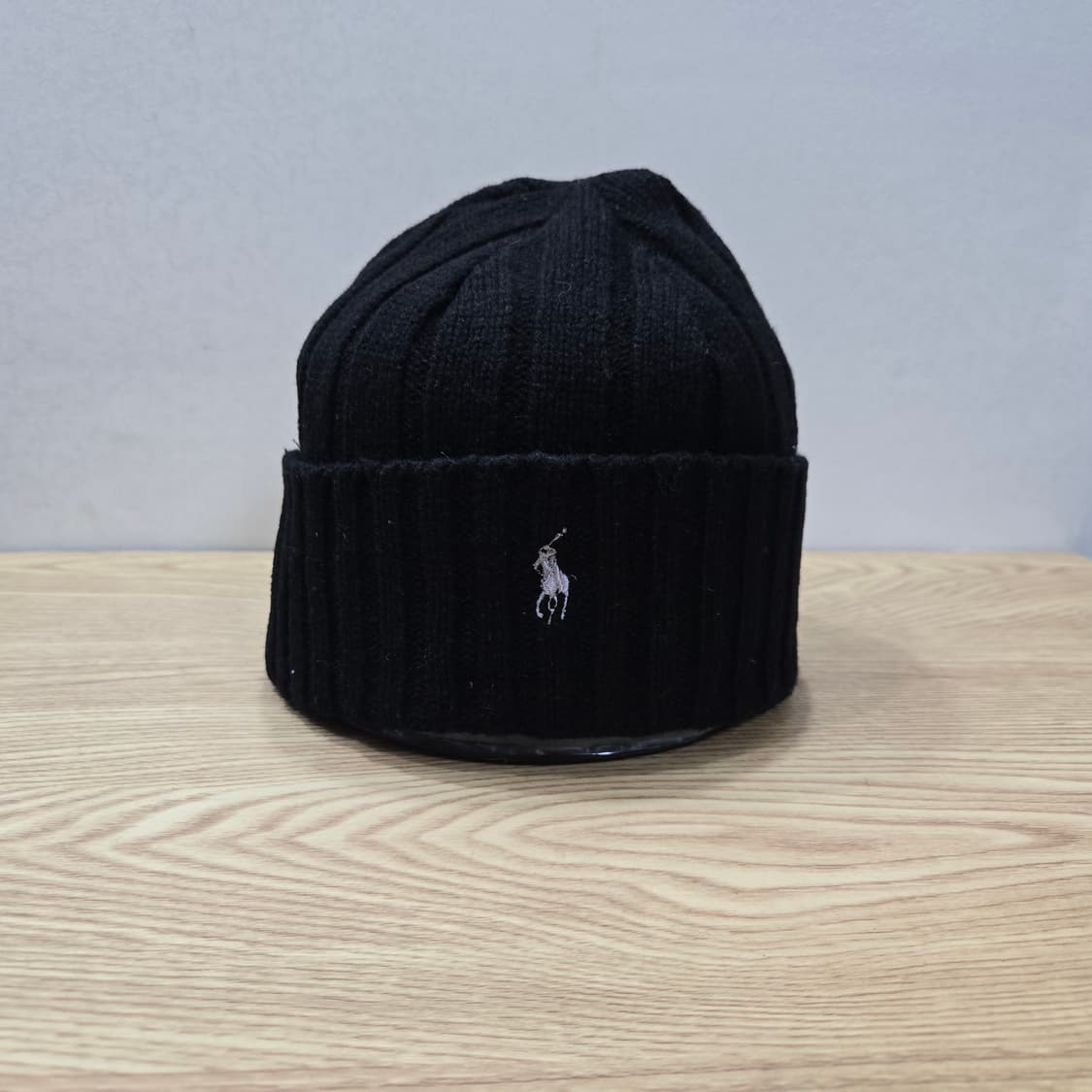 OS 폴로랄프로렌 램스울 비니 블랙 화이트 포니 상품이미지6