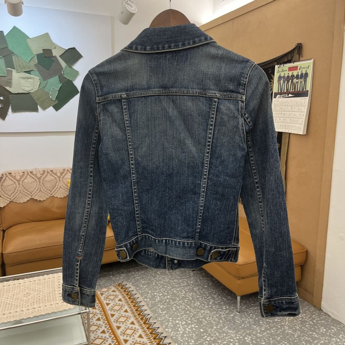 리바이스 레드탭 올드스쿨 Y2K 대장급 딱붙핏 데님자켓 M C10814 상품이미지4