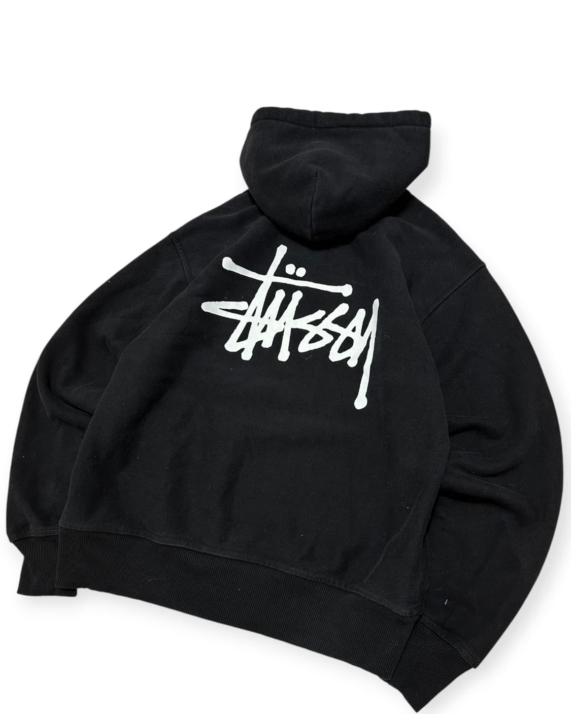 스투시 빅스탁 블랙 후드티 상품이미지2