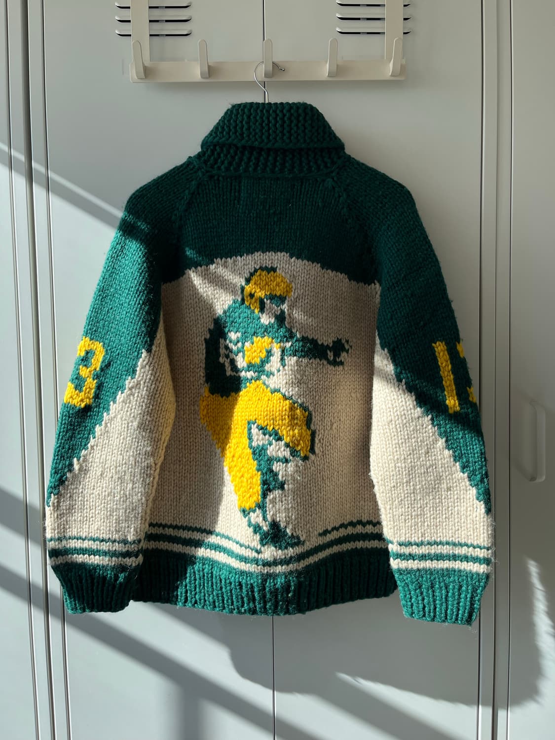 Made in canada 럭비공 리얼 헤비 울니트 코위찬 상품이미지10