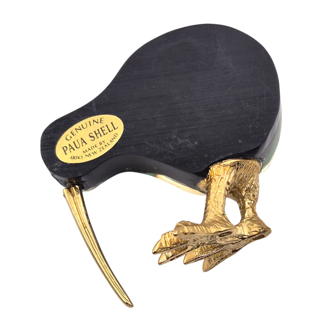 80s 뉴질랜드 파우아 자개 키위새 오브제 상품이미지4