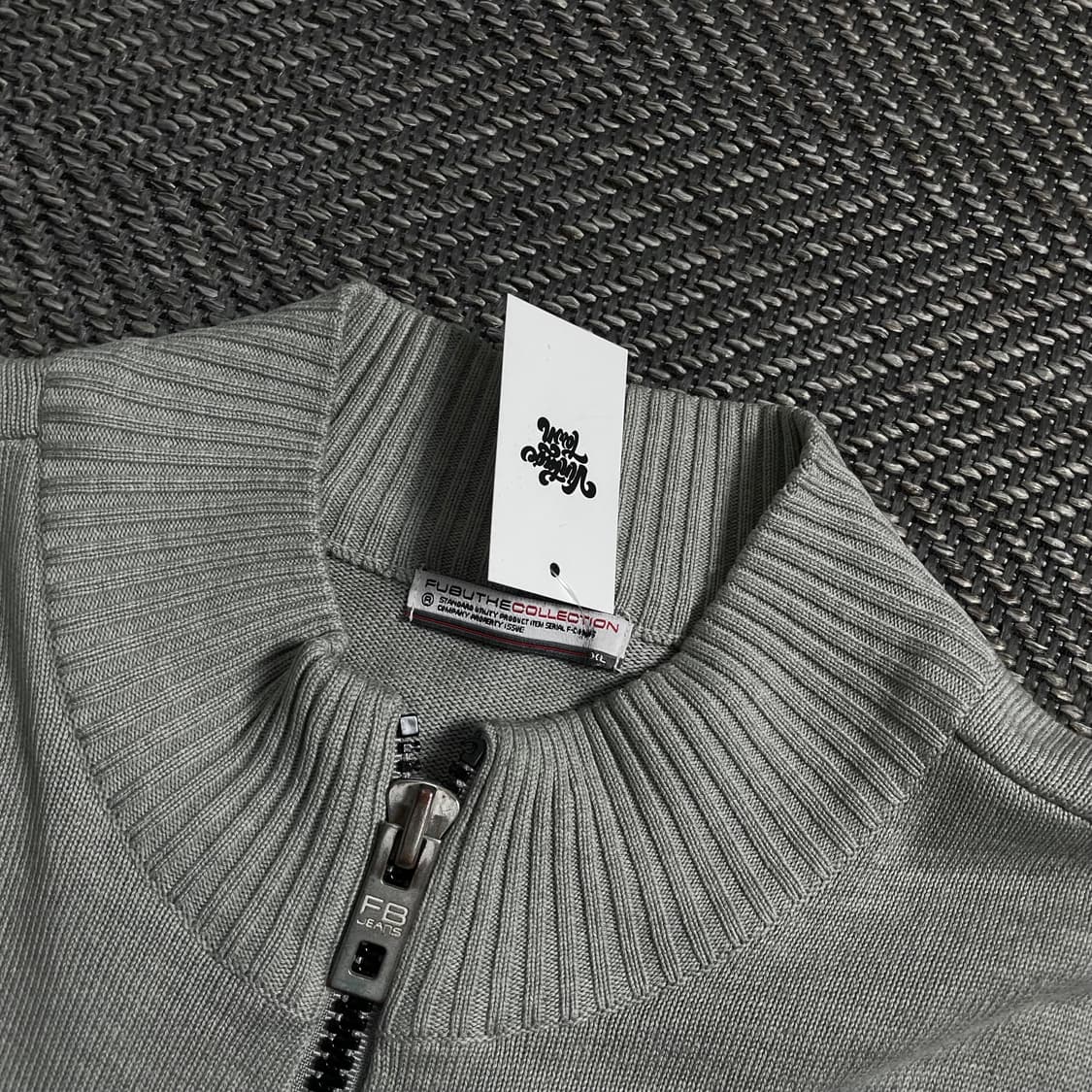 00s 후부 올드스쿨 빅로고 니트 집업y 4050 상품이미지6