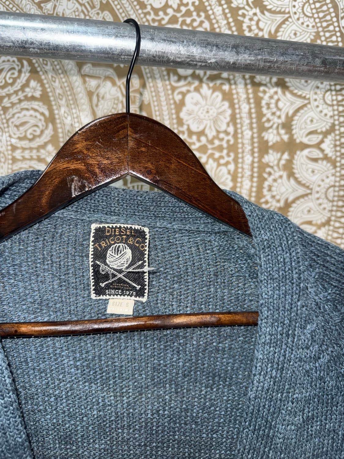 디젤 빈티지 그라데이션 니트가디건 상품이미지5