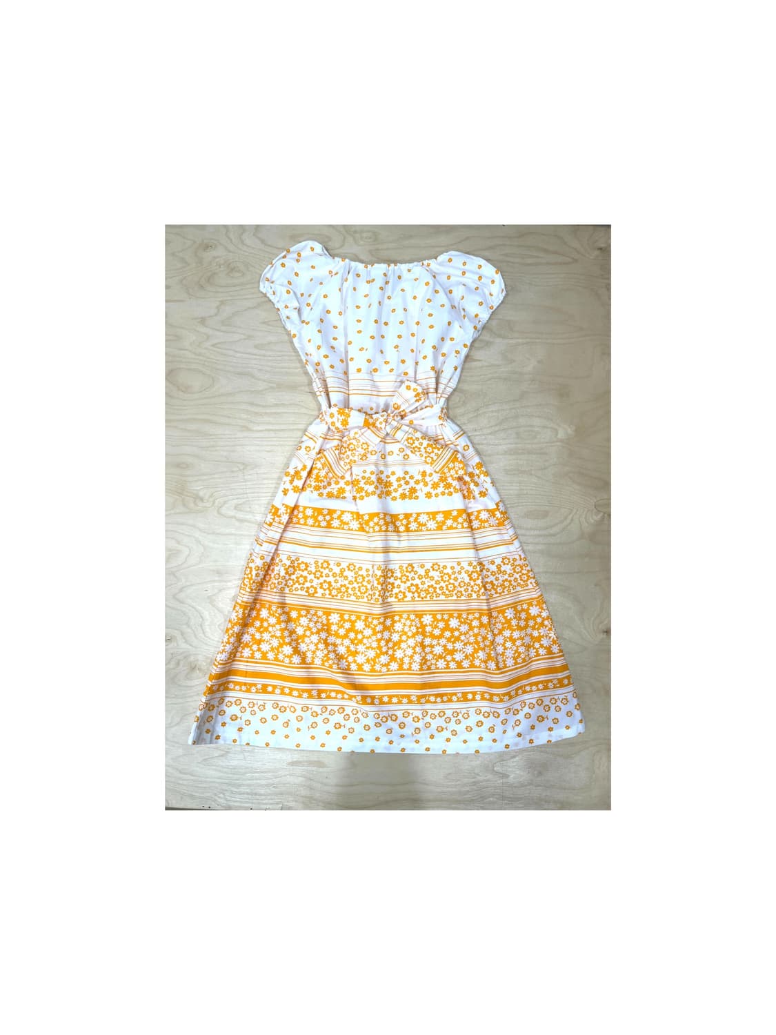 빈티지 허니옐로우 플라워 원피스 상품이미지3