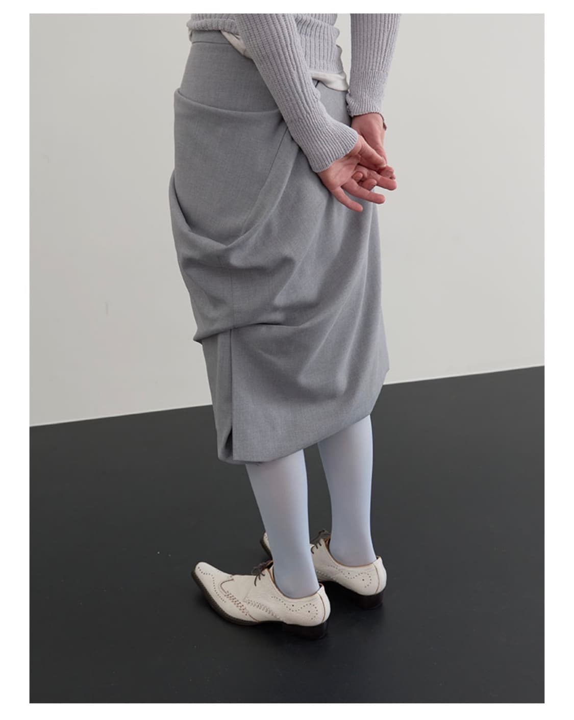Repos midi drape skirt 상품이미지2
