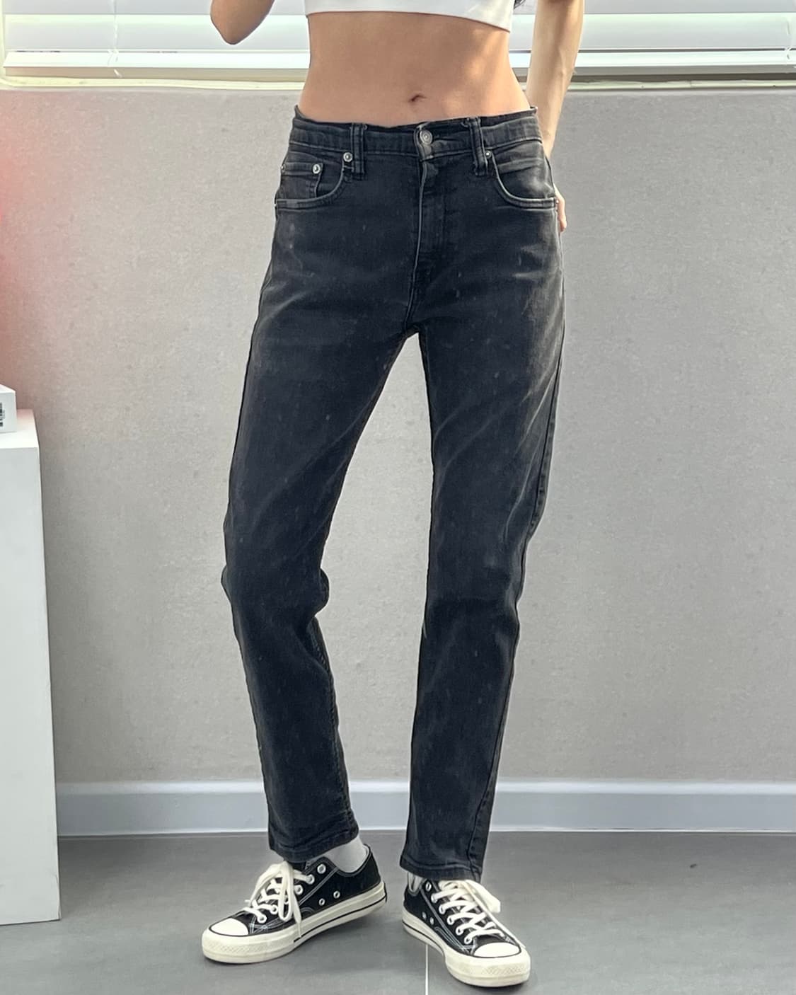 (허단39.5)리바이스 502 흑청-M1687 상품이미지1