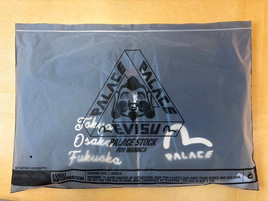 Palace x Evisu 콜라보 집업니트 상품이미지6