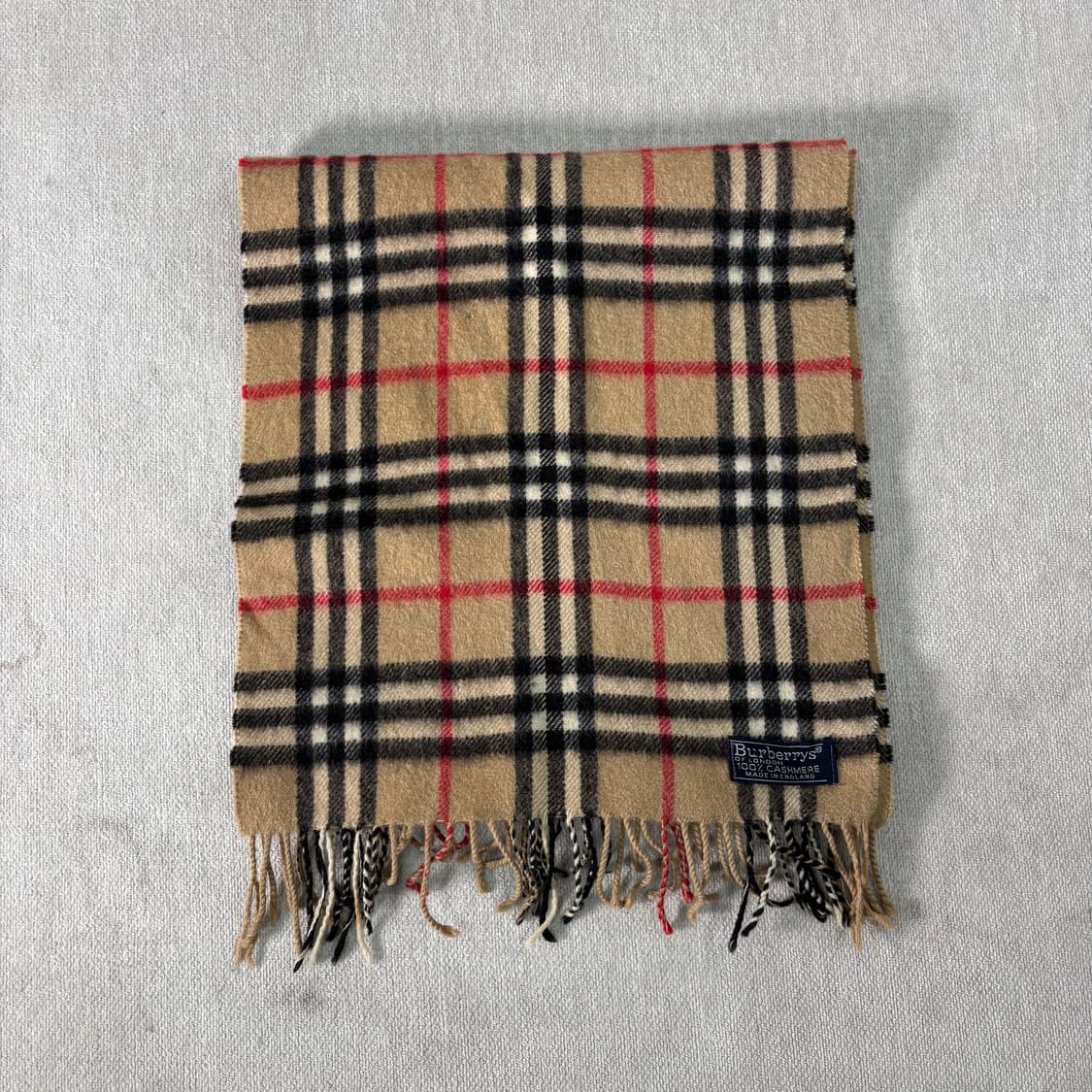 버버리 노바체크 캐시미어 베이지 머플러 상품이미지2