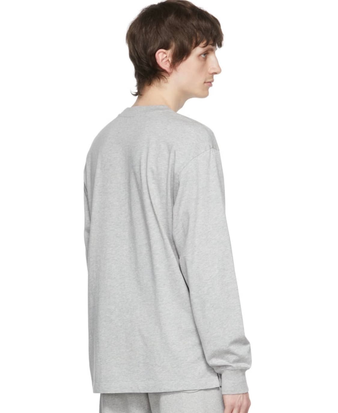 라스벳 PACCBET 베이직 로고 롱슬리브 티셔츠 그레이 S 상품이미지3