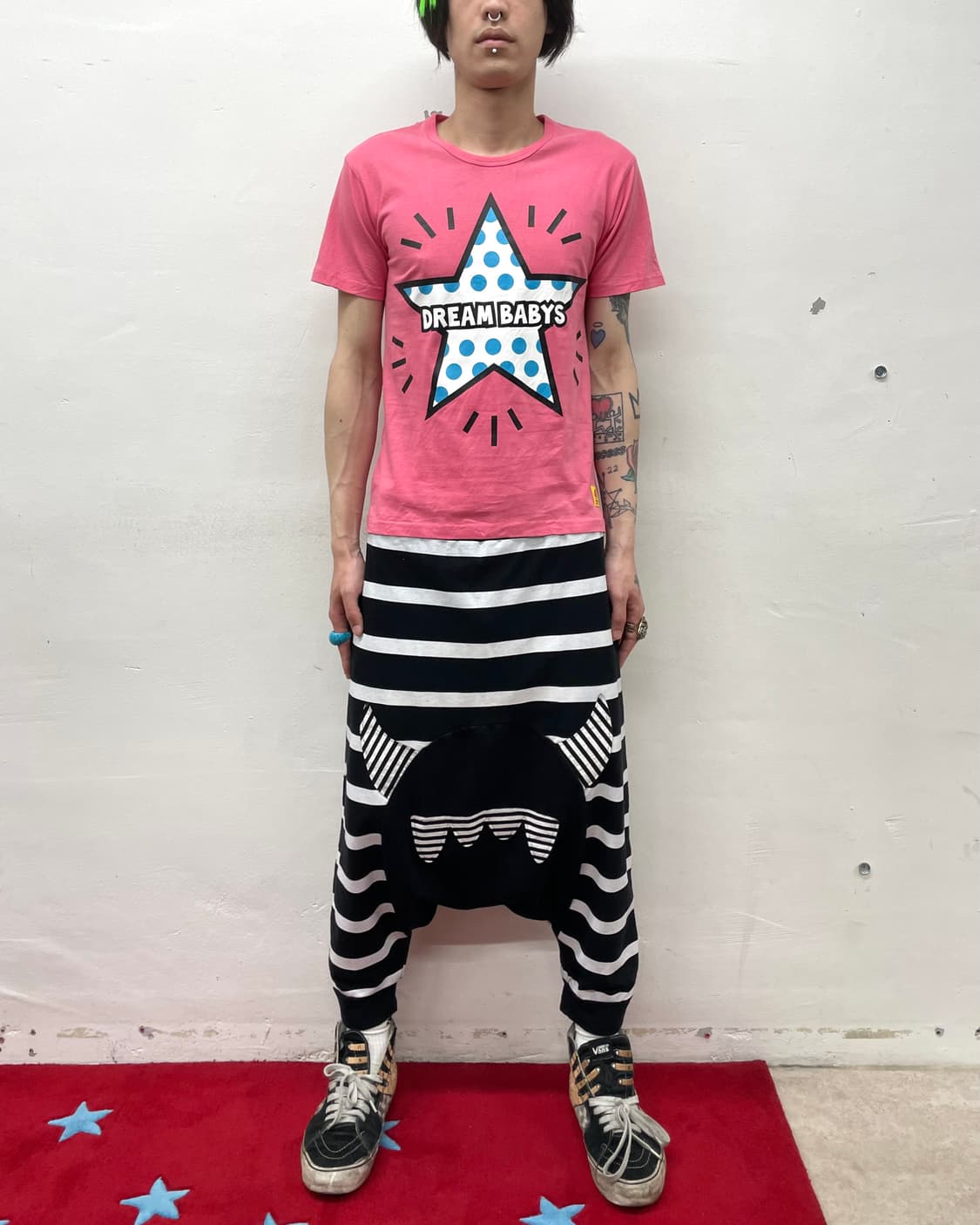 Dream Baby Big Star Dot Pink T-shirt 상품이미지3