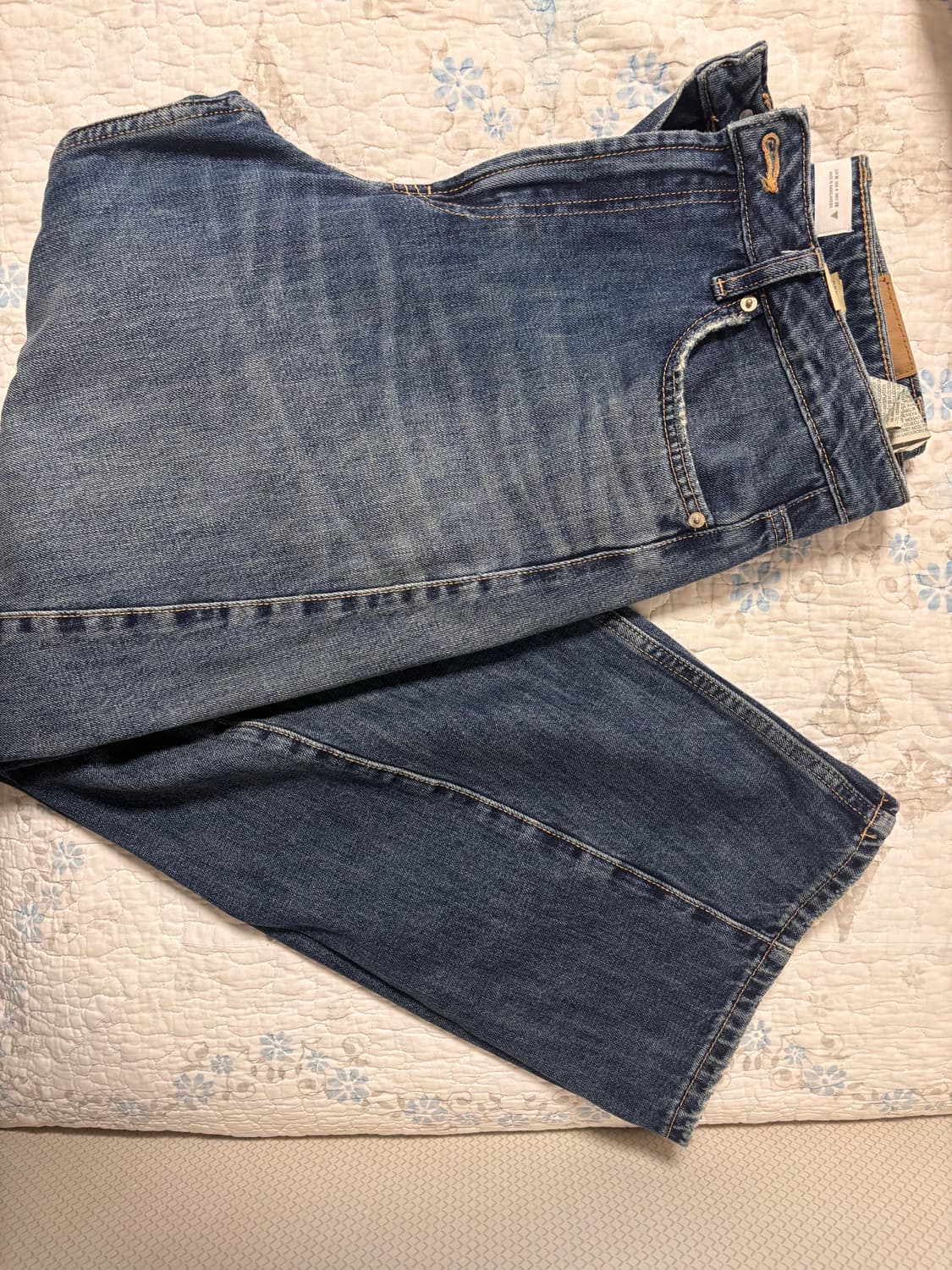 자라 TRF 배기진 블루 상품이미지2