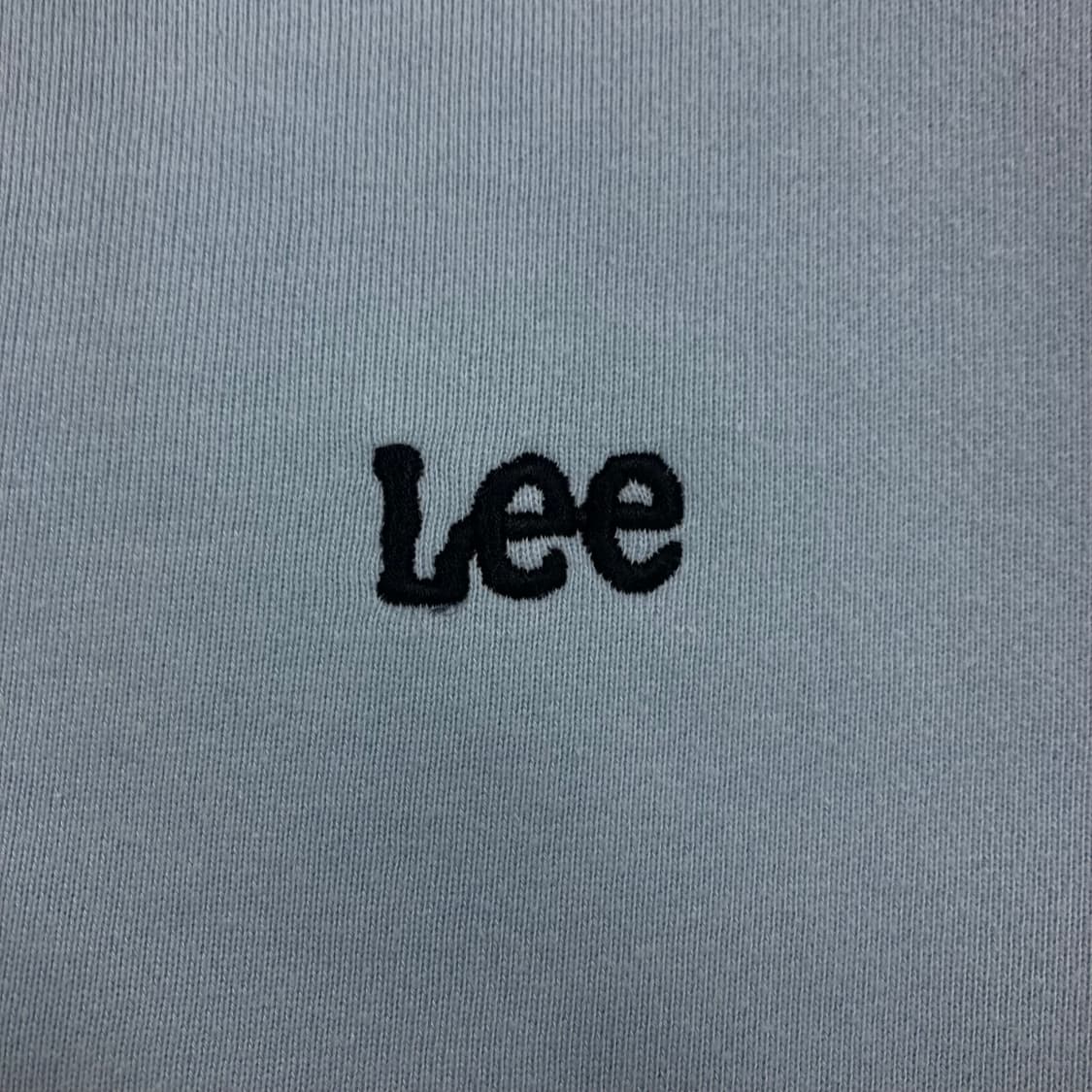 Lee 스카이 컬러 스몰 로고 미니멀 맨투맨 상품이미지2