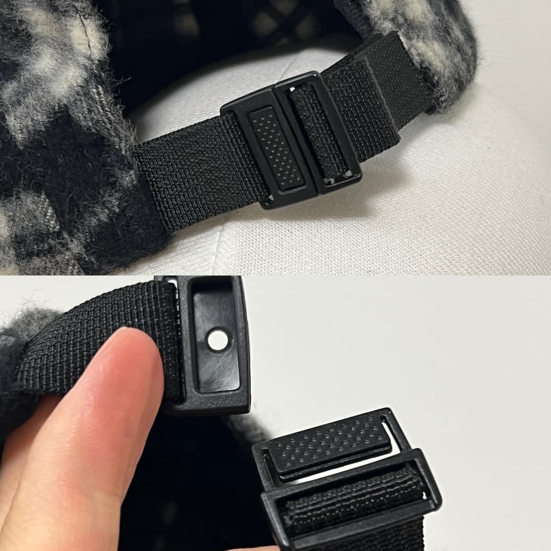 슈프림 2007 울 글랜 체크 캠프캡 블랙 상품이미지8