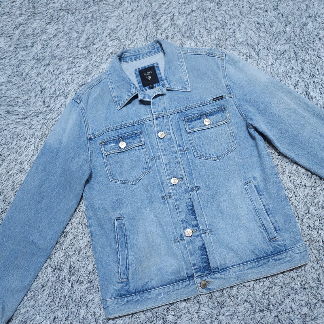 게스) XL 남자 데님자켓 청자켓 / 왕눈이샵 상품이미지1