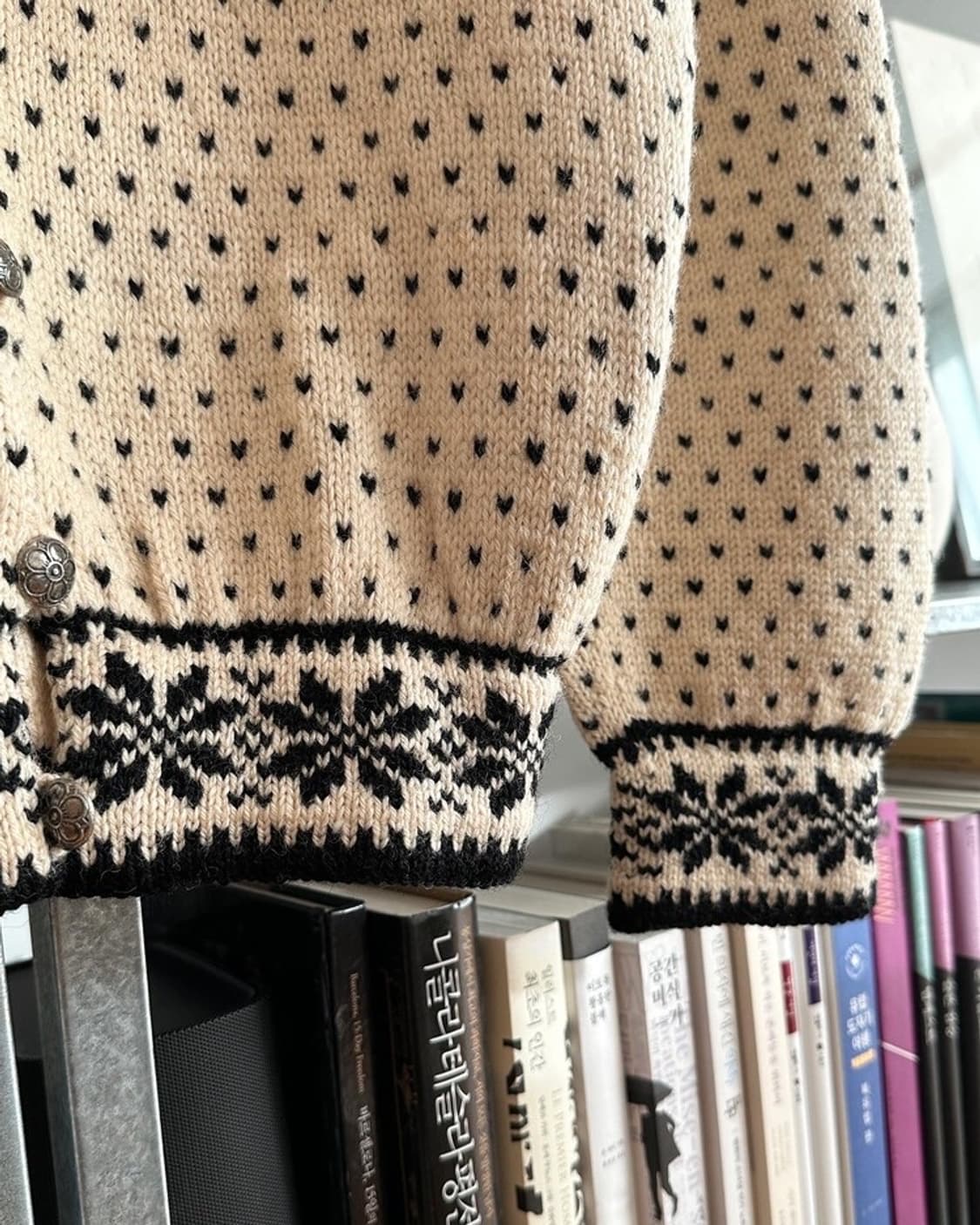 빈티지 ) 핸드메이드 노르딕 가디건 상품이미지7