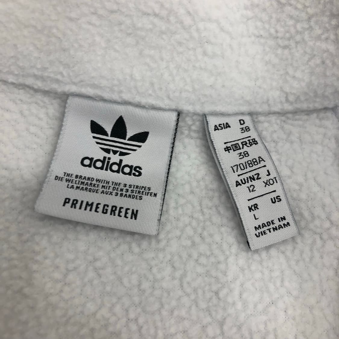 아디다스 화이트 하프집업 파이어버드 플리스 상품이미지4