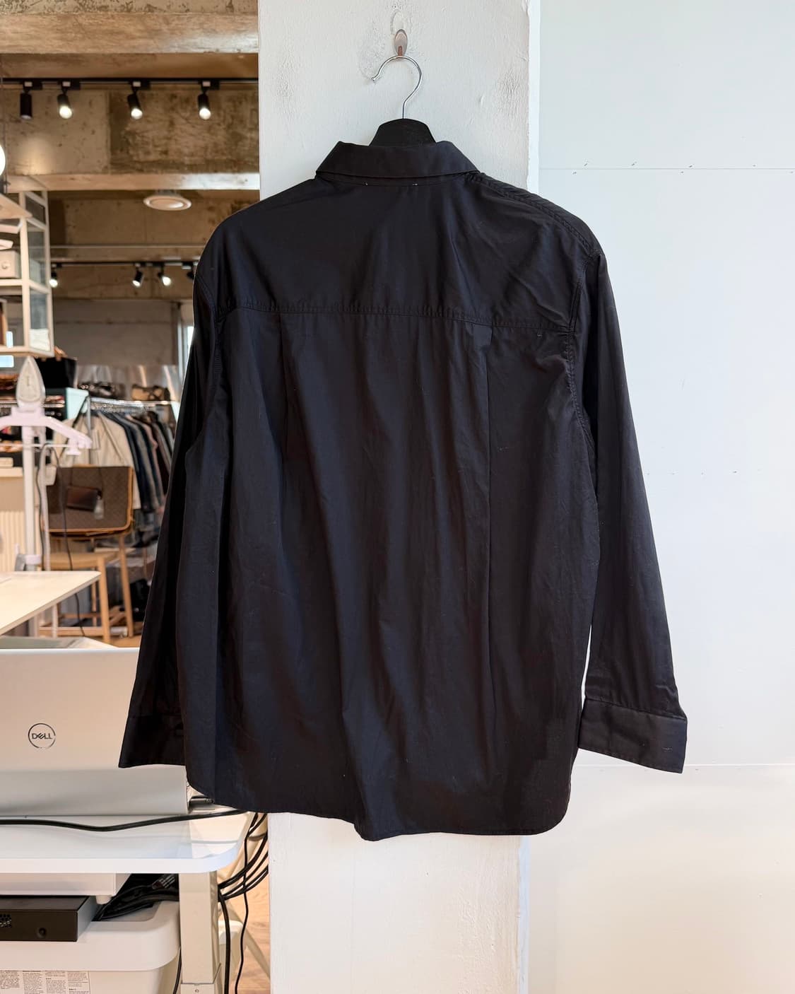 발렌티노 유니폼 블랙 코튼 셔츠  상품이미지7