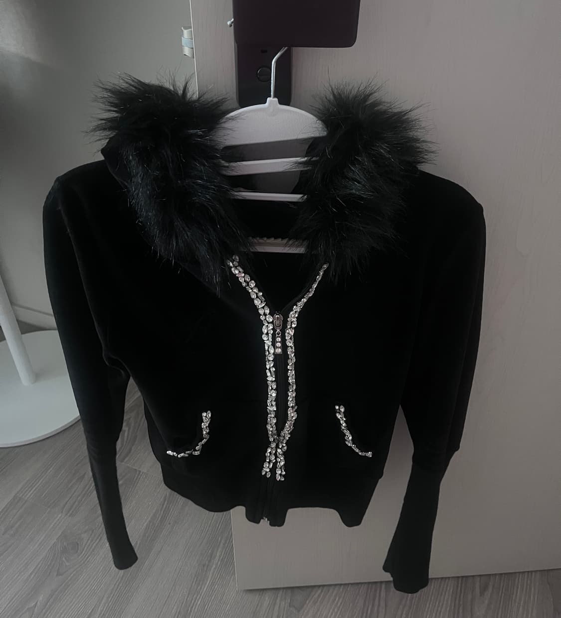 베이비메탈클럽 글램퍼 후드집업 Glam fur velour hood 상품이미지2