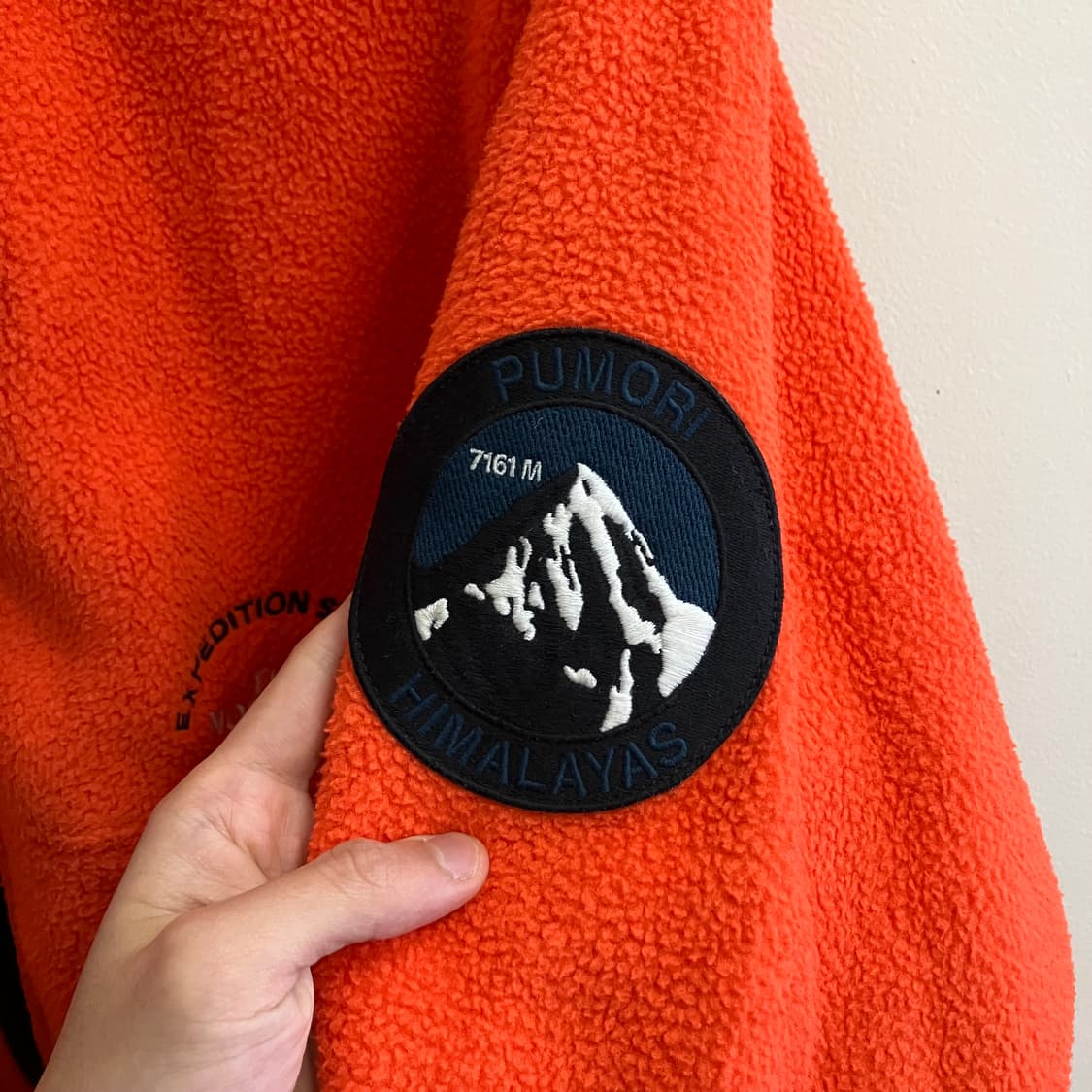 N184 노스페이스 익스페디션 플리스 후리스 오렌지 상품이미지5