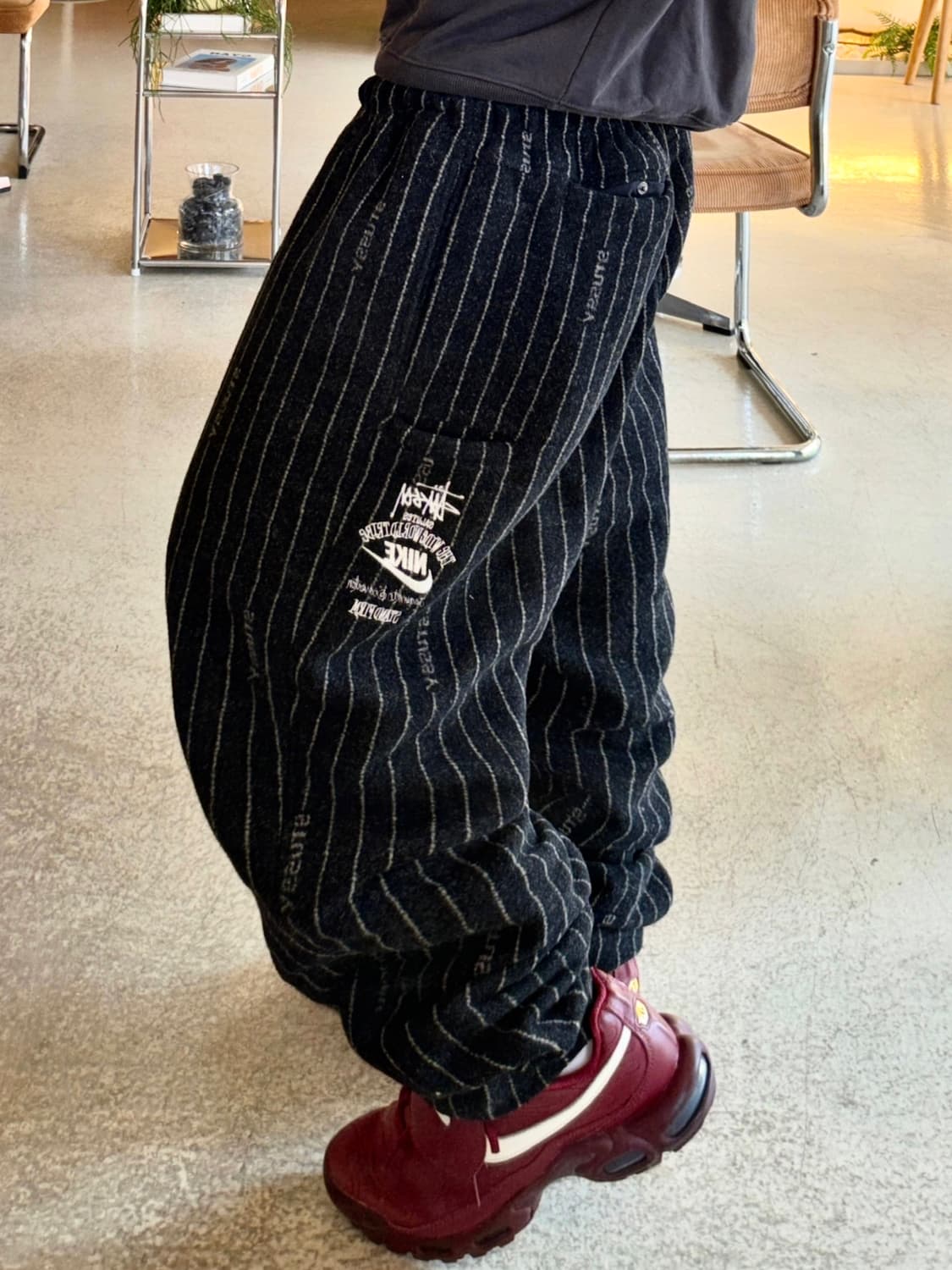 STUSSY X NIKE 나투시 NRG 스트라이프 울 팬츠 상품이미지1