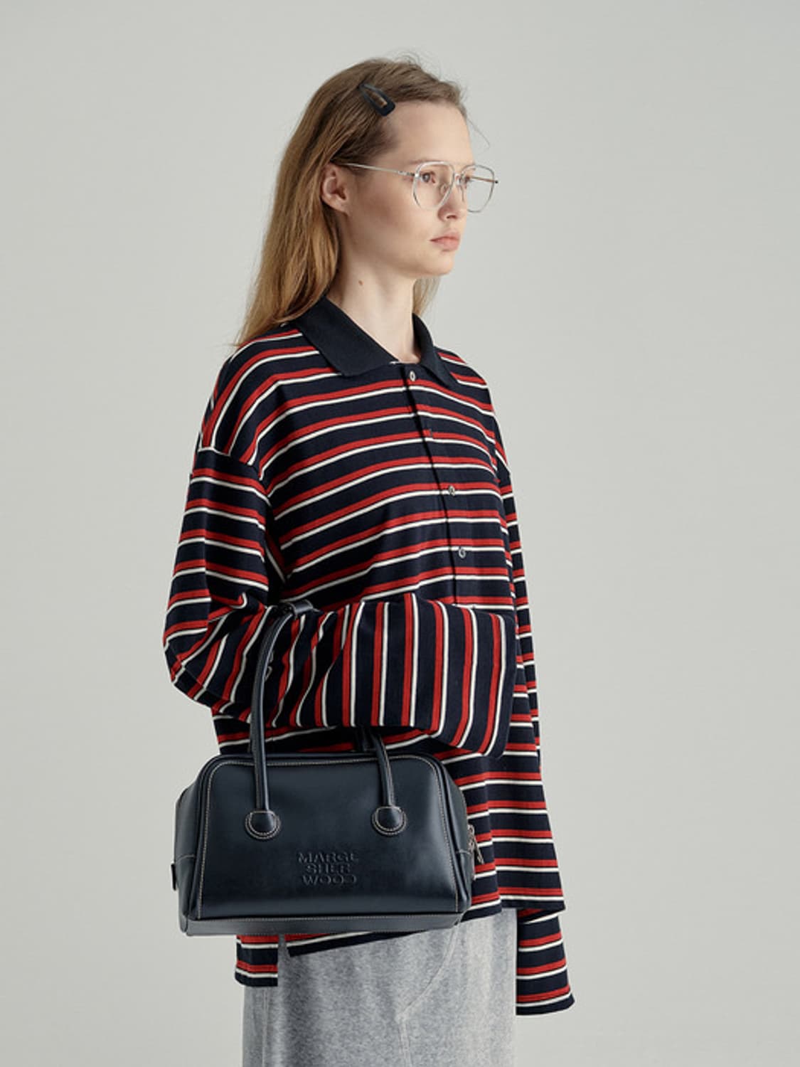 마지셔우드 소프트토트 블랙 플레인(소가죽) 상품이미지2