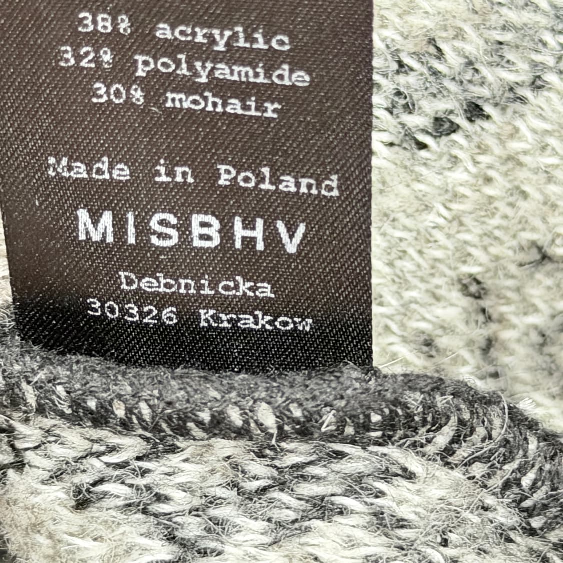 미스비헤이브 스네이크 모헤어 울 가디건 M 상품이미지5