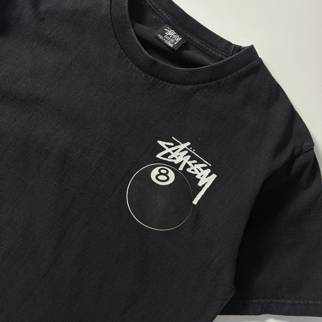 Stussy  스투시 8볼 코튼 블랙 반팔 티셔츠  상품이미지4