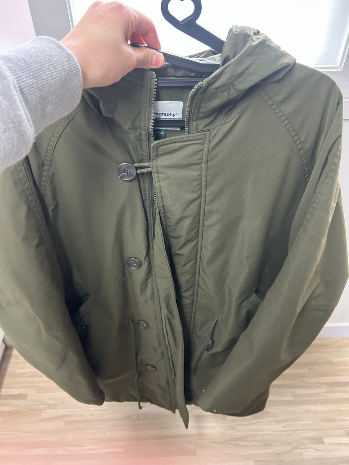 코드그라피 피쉬테일 후드 롱파카 s 상품이미지2