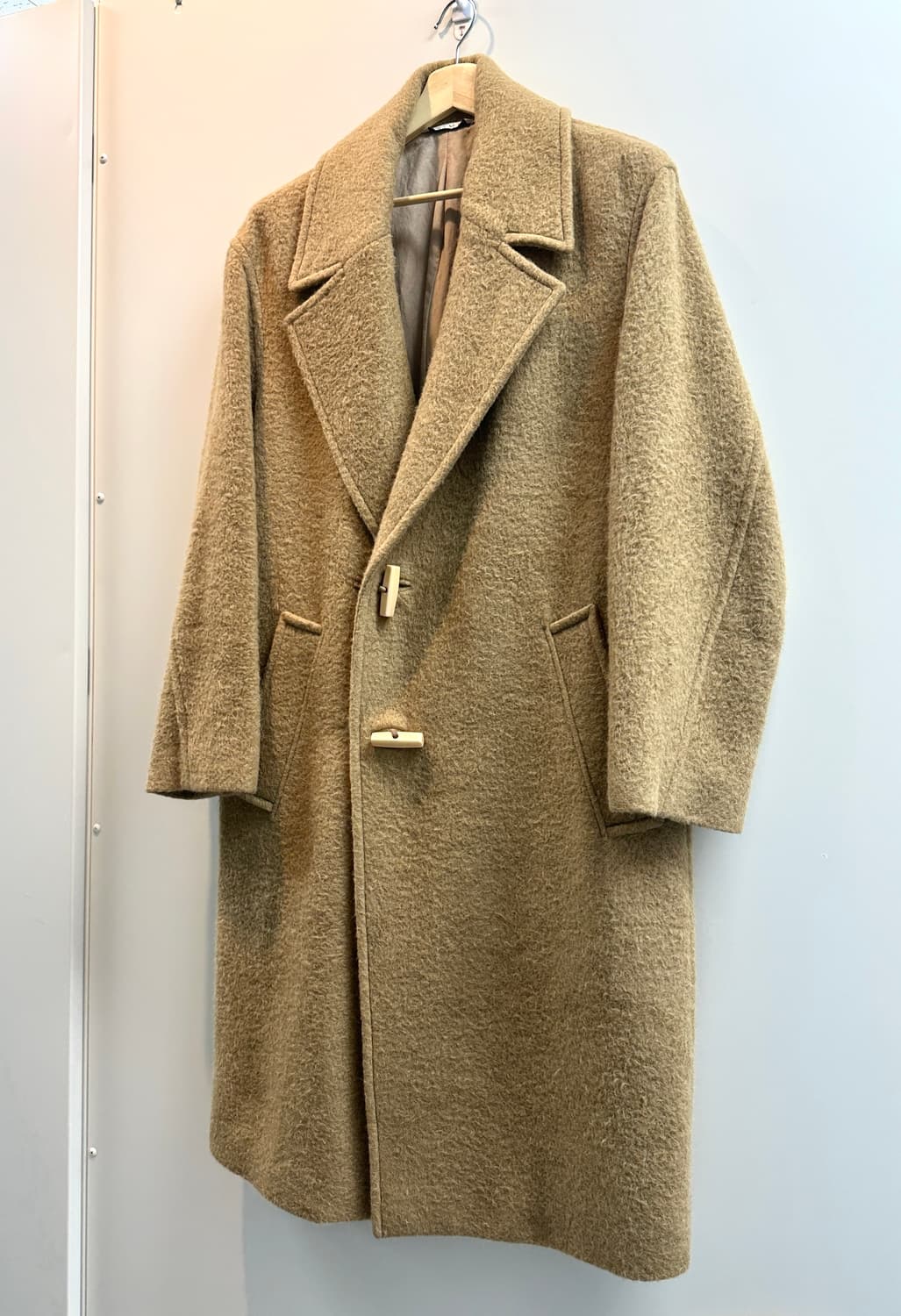 타임옴므 알파카 카멜 코트 (100, 민트급) 상품이미지5