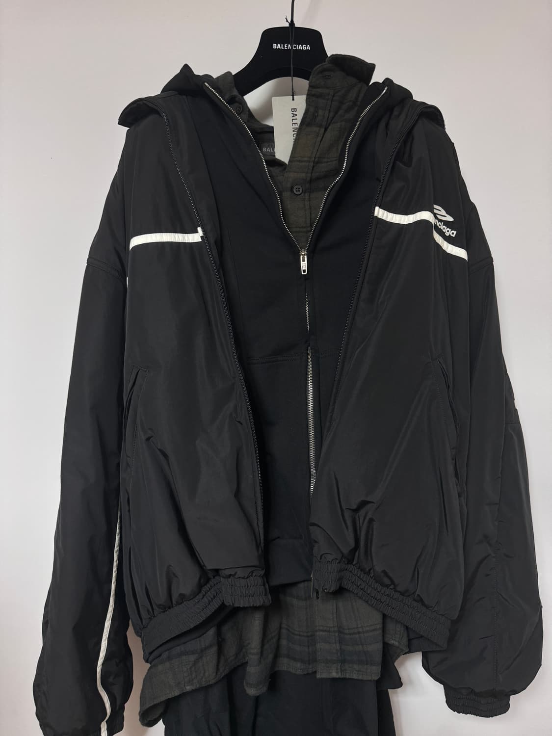 발렌시아가 3B 스포츠 아이콘 레이어드 트랙수트 재킷 3 상품이미지4