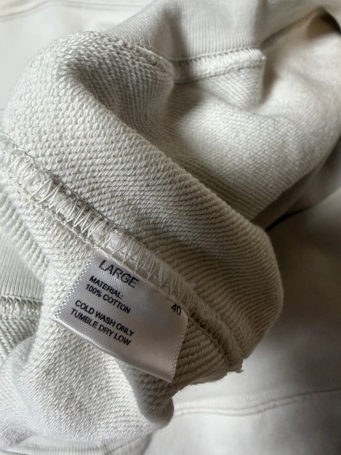 레이디화이트 맨투맨(40사이즈) 상품이미지4