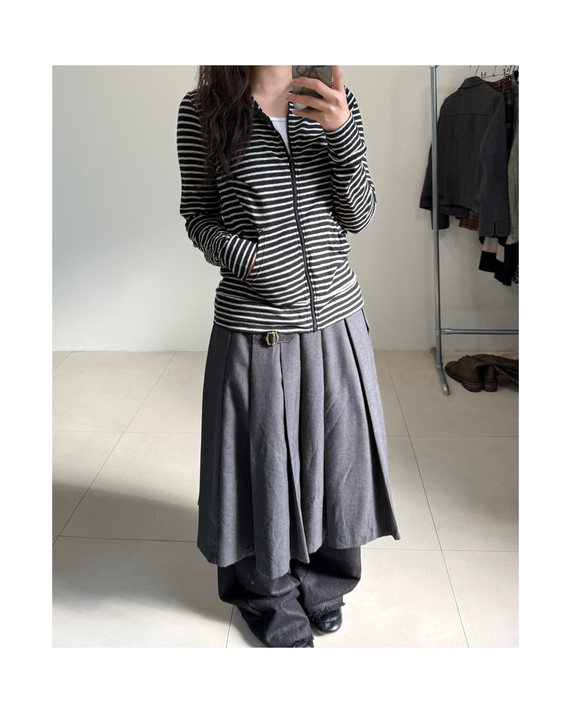 빈티지 후드 집업 상품이미지1