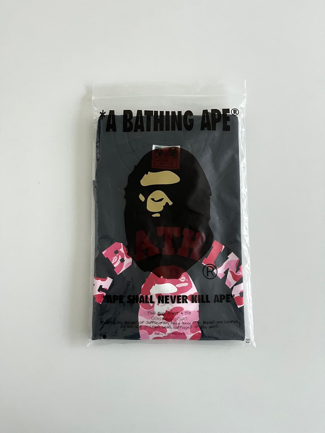 (W) 베이프 ABC 카모 컬리지 블랙 핑크 상품이미지2