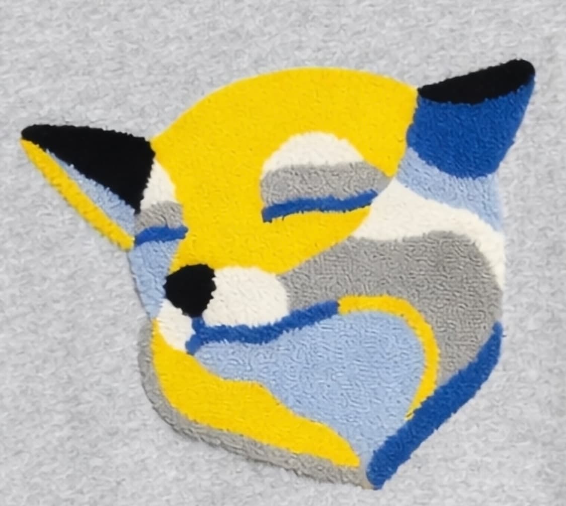 [L] 메종키츠네 폭스 헤드 자수 맨투맨 그레이 상품이미지2