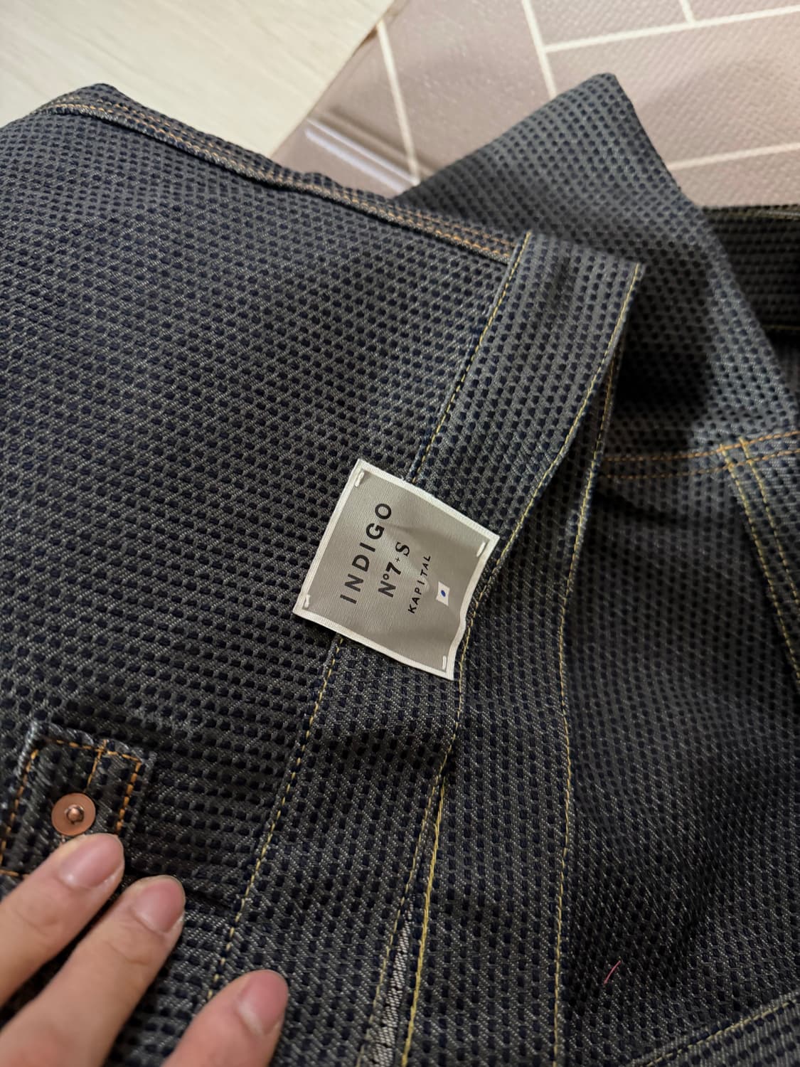 캐피탈 센츄리 데님 1세대 자켓 N7S 차콜 인디고 상품이미지2