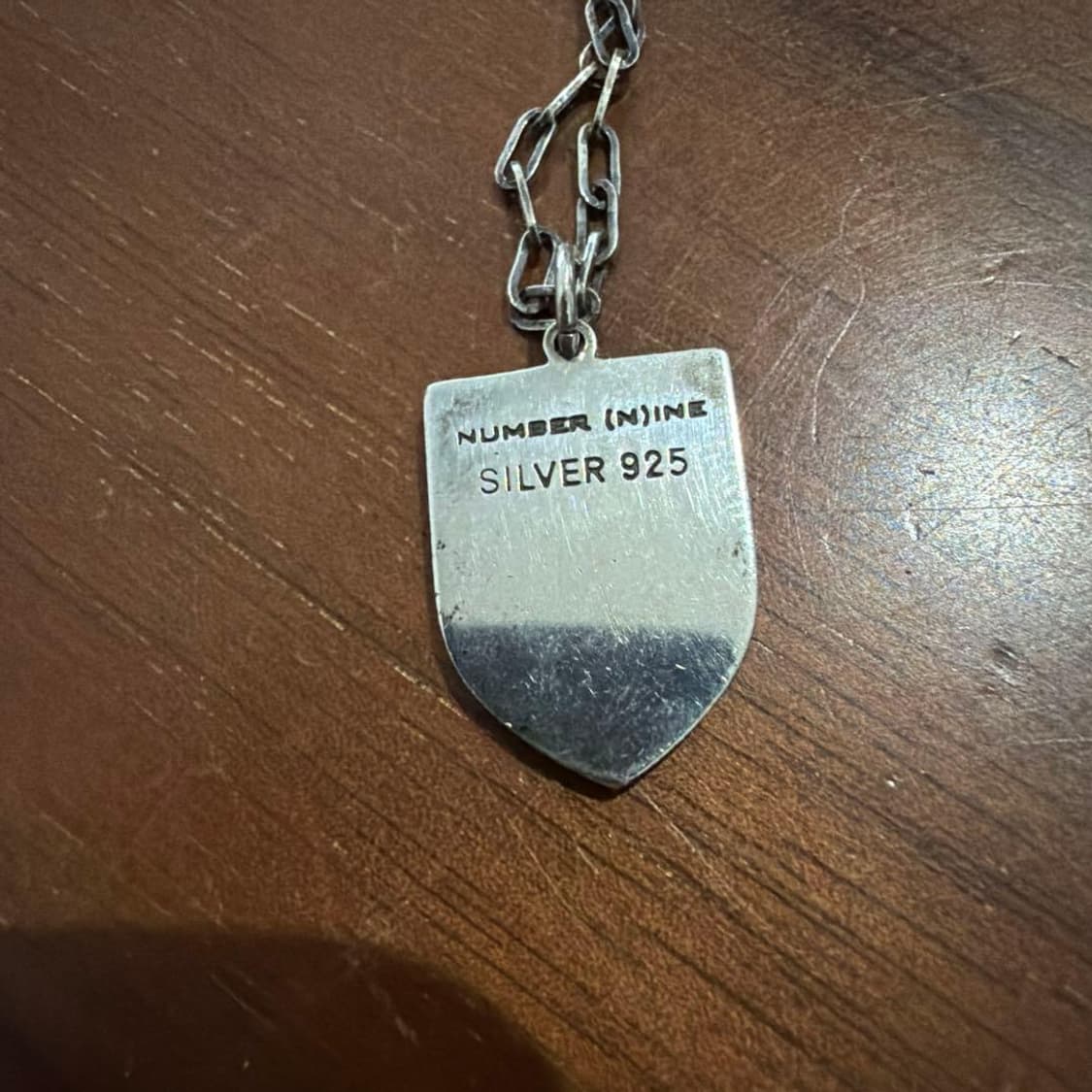 00AW 넘버나인 엑스트라 헤비 엠블럼 실버 925 목걸이 상품이미지4