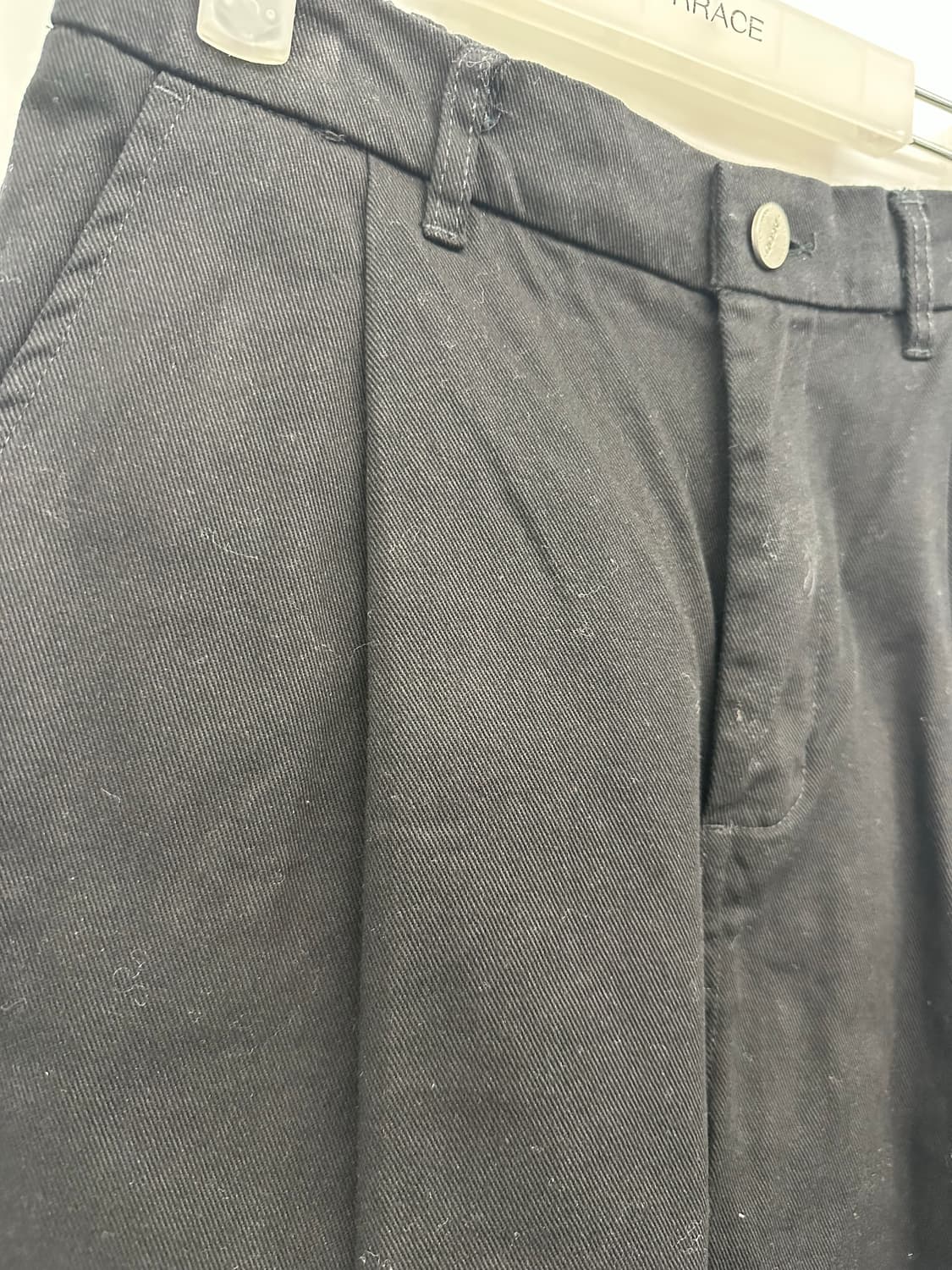 AGOD 와이드 빅포켓 코튼 카고 밴딩 팬츠(블랙) 상품이미지3