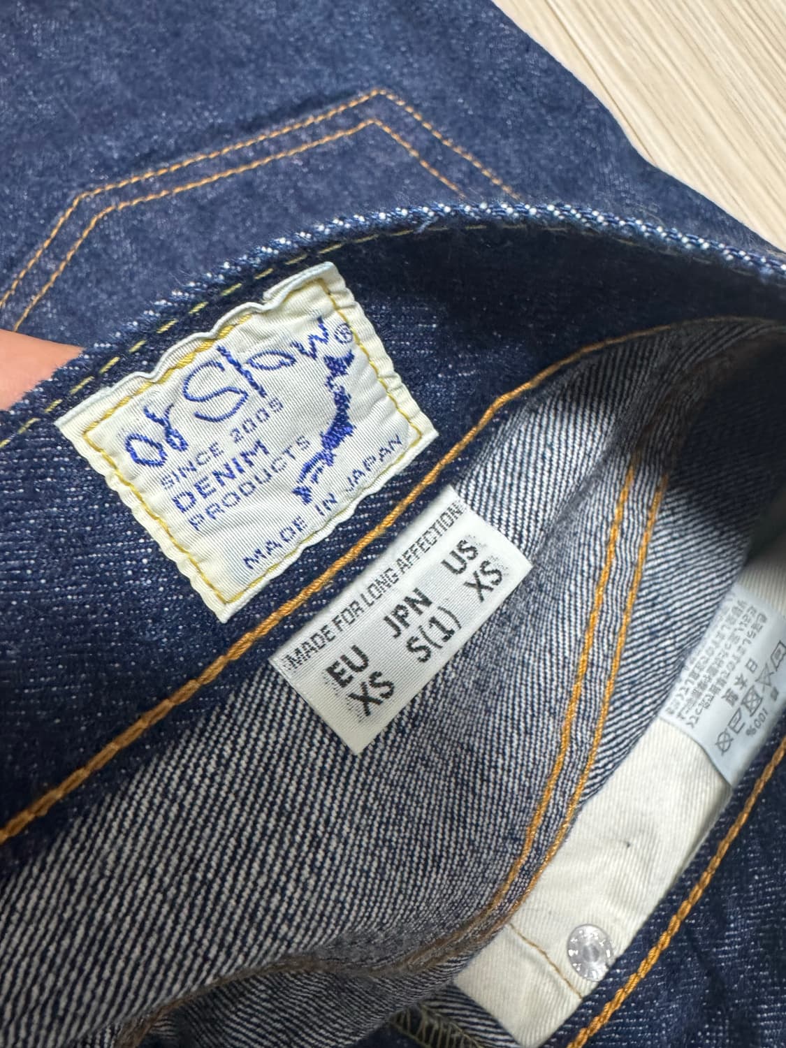 오어슬로우 105 원워시 1사이즈 판매합니다 상품이미지4