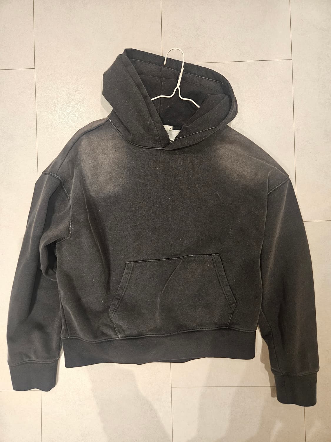 빅유니온 후디진호 패이디드 크롭 후드 M 상품이미지2