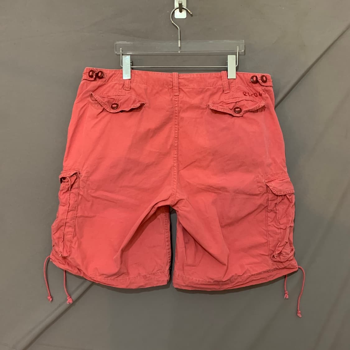 36인치 폴로랄프로렌 가먼트 다잉 워싱 핑크 카고 쇼츠 반바지 상품이미지2