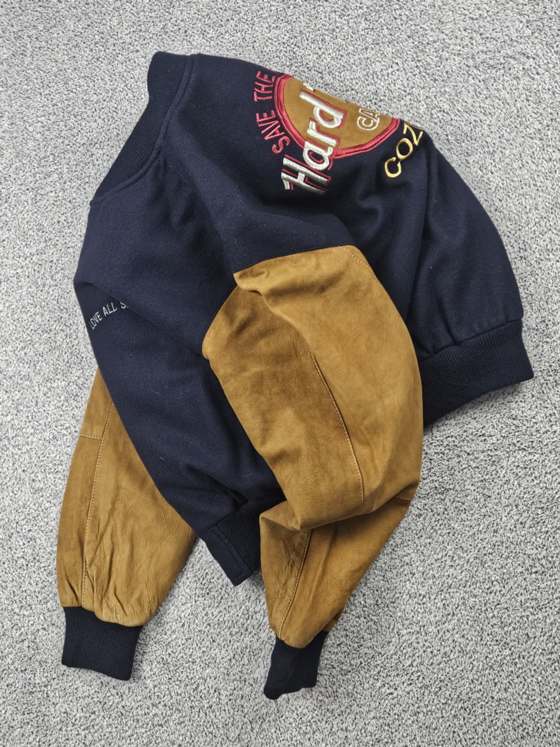 90's 하드락카페 코수멜 배색 바시티 자켓 ( S ) / 10101 상품이미지4