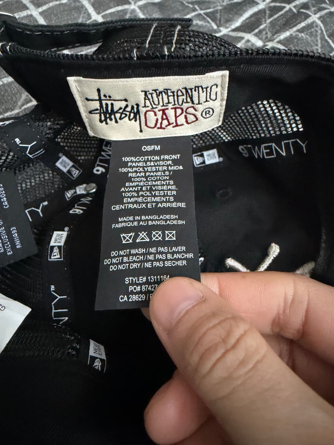 스투시 뉴에라 9TWENTY 트러커 캡 블랙 상품이미지4