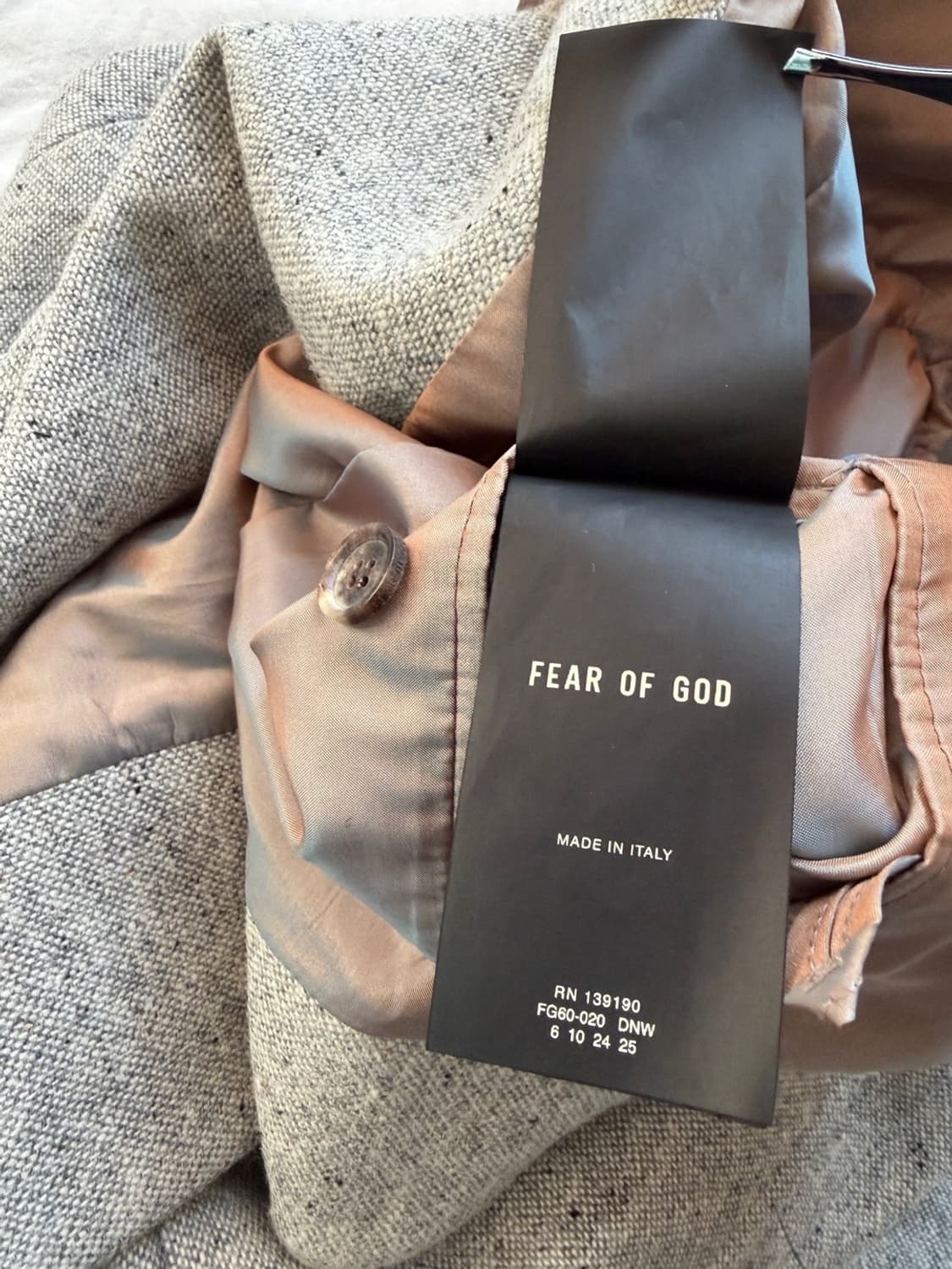 피어오브갓 7th 카라리스 블레이저 에브리데이 자켓 FOG 8th 이터널 상품이미지8