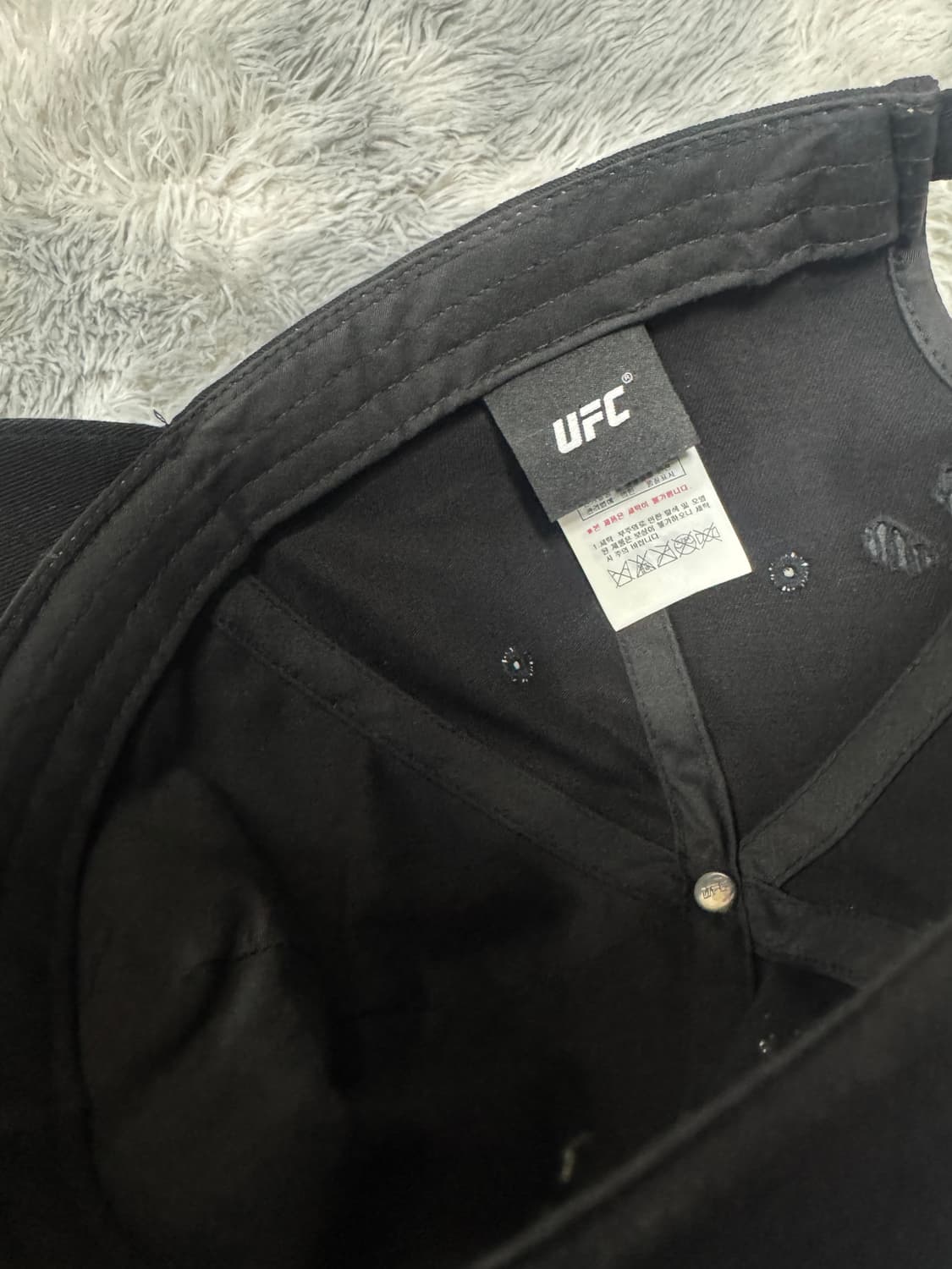 UFC 블랙 옥타곤 볼캡 모자 거의새것  상품이미지4