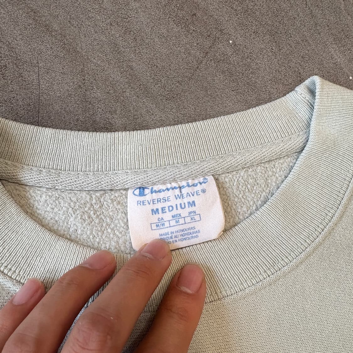 챔피온 정품 리버스위브 민트 스웻 셔츠  상품이미지5