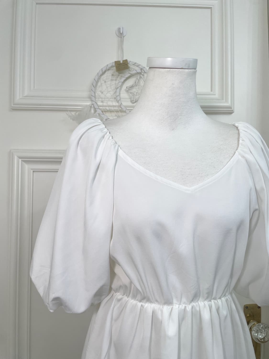 white puff sleeve princess blouse 상품이미지6