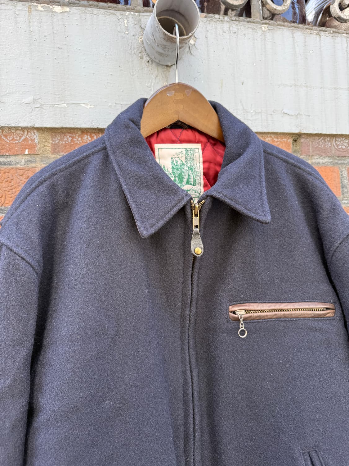 80s 골든베어 울 스포츠자켓 L(XL) 상품이미지4