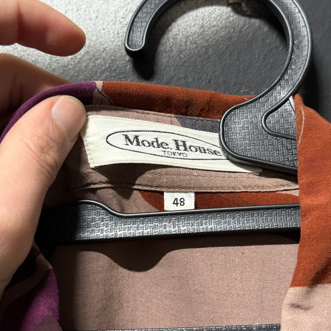 VTG 빈티지 컬러블록 플라워 풀 패턴 하와이안 반팔 셔츠 상품이미지5