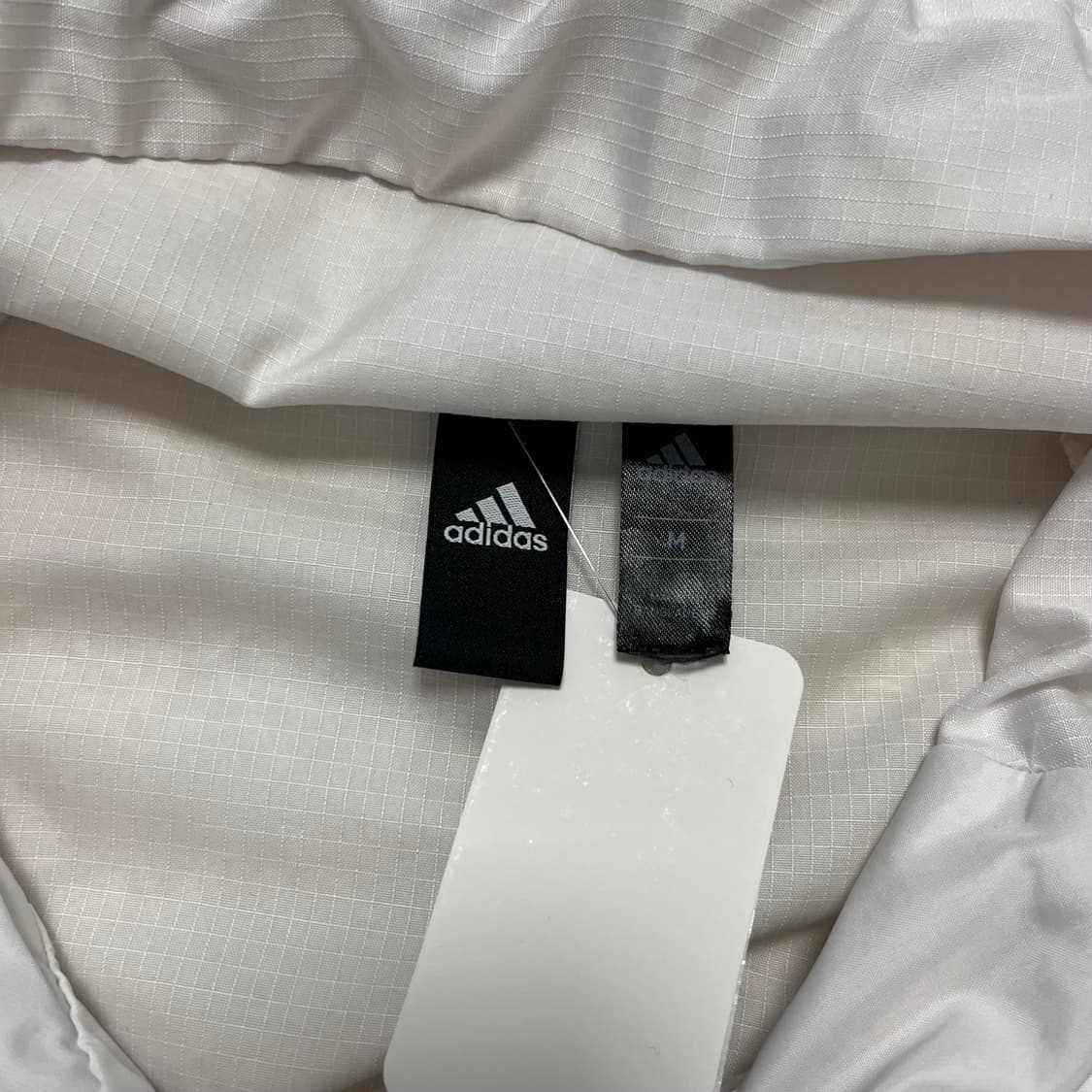 Adidas white running two-way windbreaker 상품이미지6